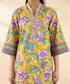 Unstitched Women's Yellow Lawn Embroidered Shirt Trousers